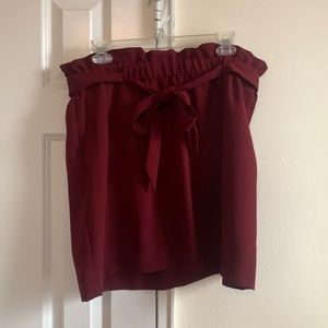 Express Maroon Skirt - Size L